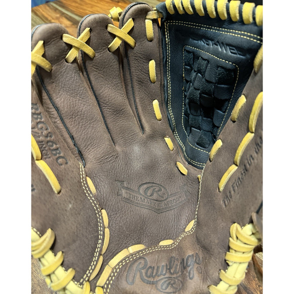 Rawlings LHT 12.5in Zero Shock Leather Baseball Glove RBG36BC NWOT - Picture 7 of 9